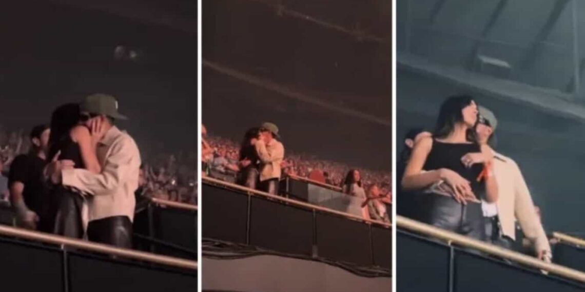 Un video ha captado el momento en donde la bella modelo Kendall Jenner se desploma en los brazos de su novio Bad Bunny