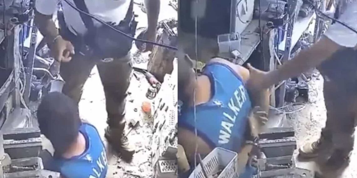 El trabajador fue golpeado frente a su hija, quien sufre de epilepsia, razón por la cual la víctima pidió al agente que se detuviera.