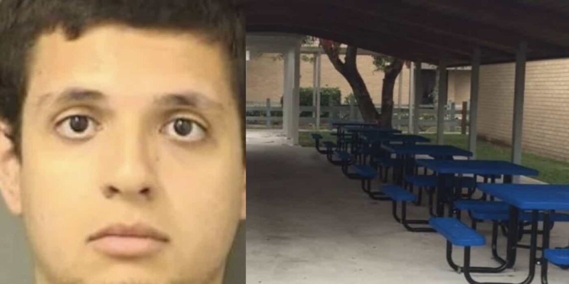 El chico, un exalumno de la misma escuela, amenazó puntualmente a seis personas porque, según él, “estaba muy enojado”.