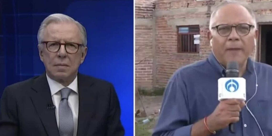 Ante la situación que enfrentó el reportero, López-Dóriga no dudó en pedirle al periodista que abandonara la zona donde habrían asesinado a los cinco jóvenes desaparecidos.