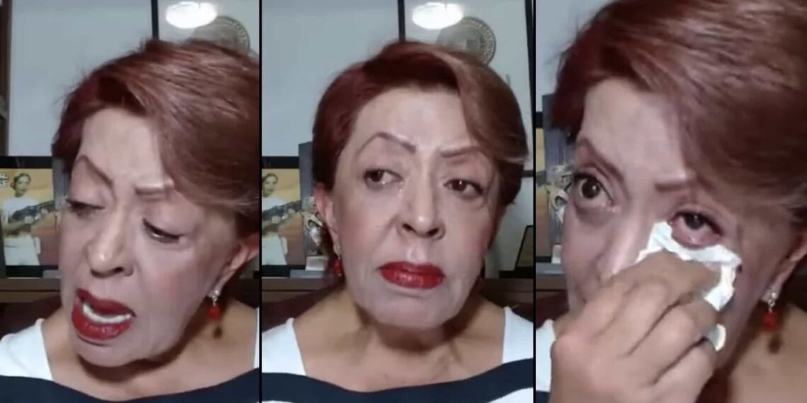 La periodista aparentemente resultó muy afectada por la muerte de su pareja, por lo que tuvo que ser trasladada a una clínica.