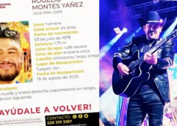 La Comisión Estatal de Búsqueda de Veracruz emitió un boletín de búsqueda para el músico.
