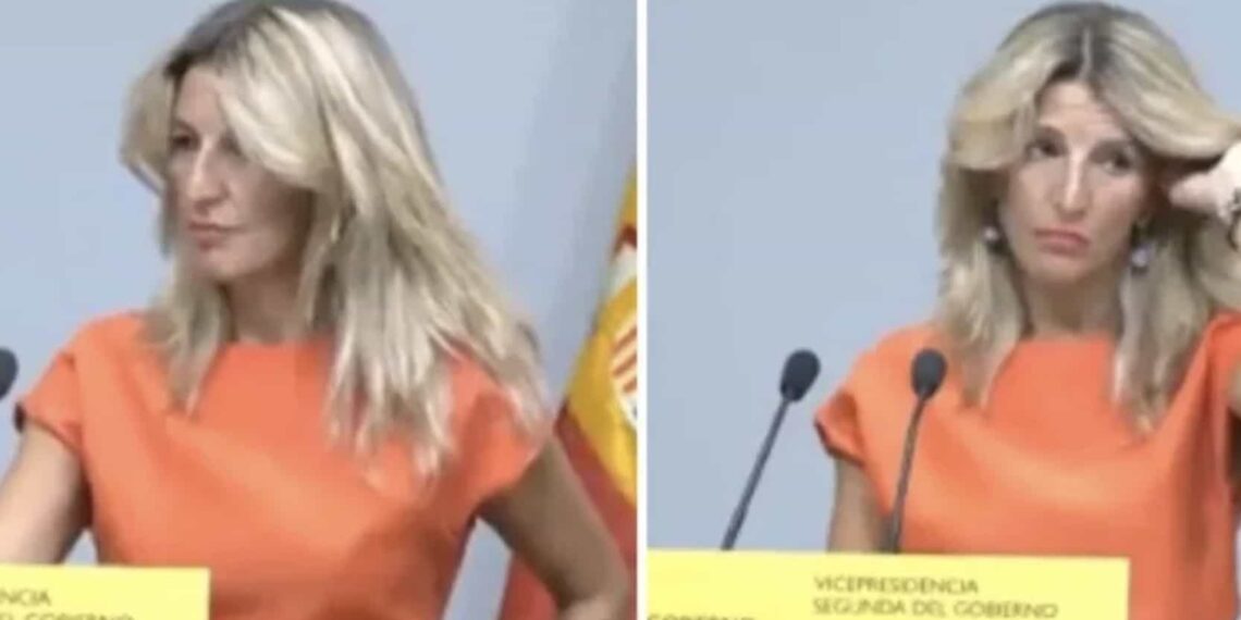 Vicepresidenta de España enfrenta preguntas en inglés y no logra comprender