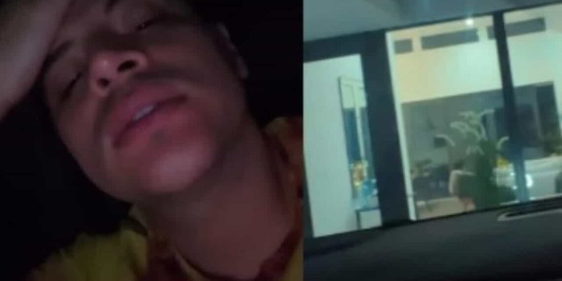 A través de sus redes sociales el cantante denunció que le robaron todas sus cosas.