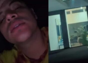 A través de sus redes sociales el cantante denunció que le robaron todas sus cosas.