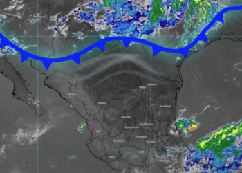 El SMN señaló que este frente frío dejará lluvia fuerte y viento en al menos en 5 estados.