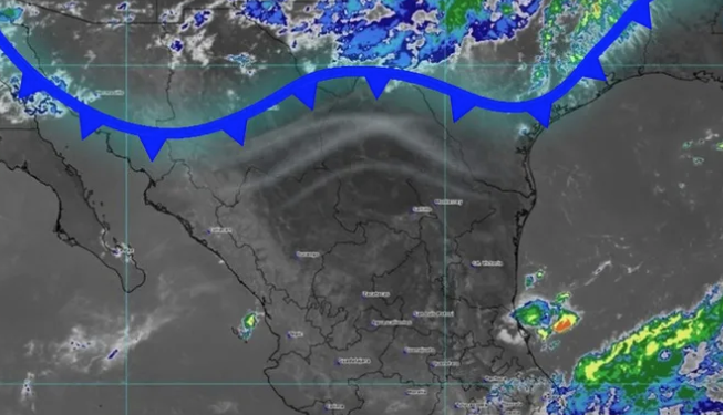 El SMN señaló que este frente frío dejará lluvia fuerte y viento en al menos en 5 estados.