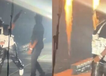 La mujer interpuso la denuncia y mostró las heridas que sufrió producto de la presunta agresión.