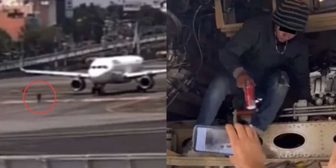 El joven, que presuntamente estaba bajo el efecto de alguna droga, aceptó bajarse del avión luego de que le regalaron un refresco.