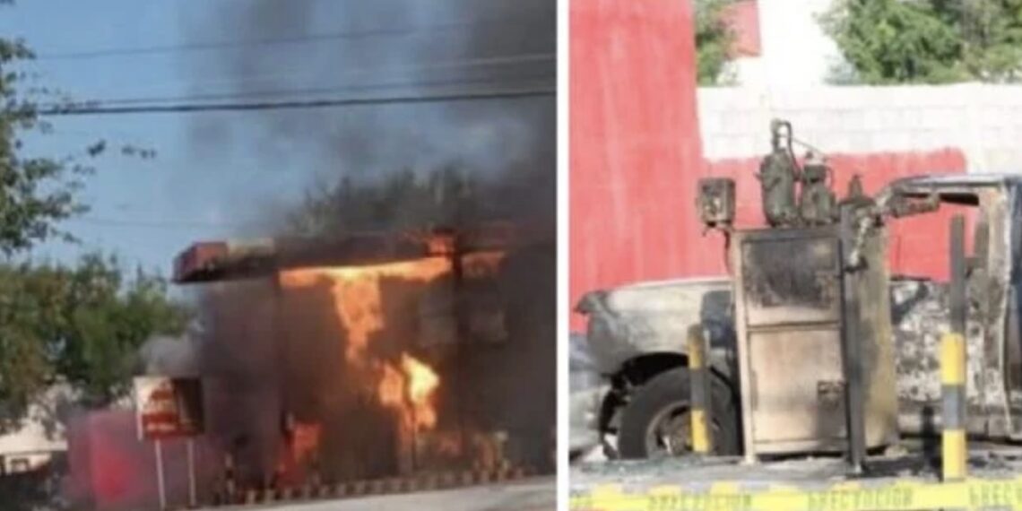 Una mujer se encontraba llenando un tanque de gas cuando, por varios chispazos, murió quemada tras la explosión en la gasera