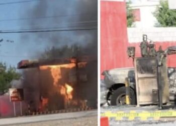 Una mujer se encontraba llenando un tanque de gas cuando, por varios chispazos, murió quemada tras la explosión en la gasera
