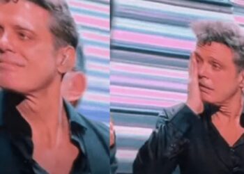 Así fue captado el famoso en su última presentación en Chile.