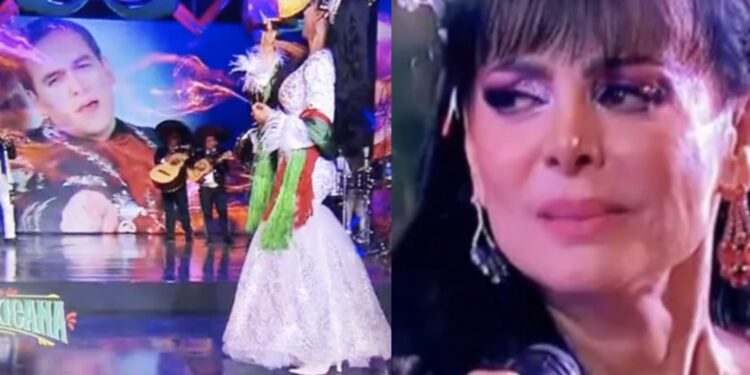 Durante un programa en televisión, la actriz sorprendió al presentarse junto a su hijo gracias a la tecnología.