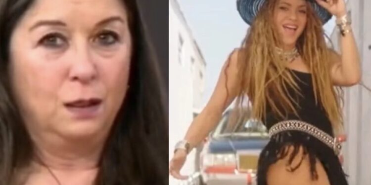 Cristina Cárdenas, quien dice haber trabajado como coordinadora de figuración en los rodajes de Shakira durante más de cuatro años