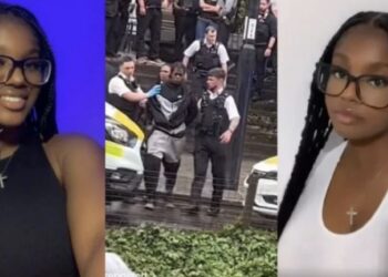 La joven acababa de bajar del autobús para ir a la escuela cuando intervino en una discusión de una amiga con su exnovio, quien al parecer la estaba molestando