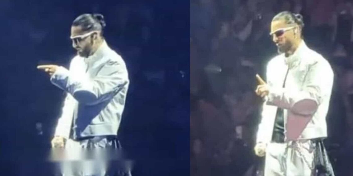 En redes circula un video en el que se observa cómo le cae el celular en el pecho a Maluma, quien se molestó con la fan.