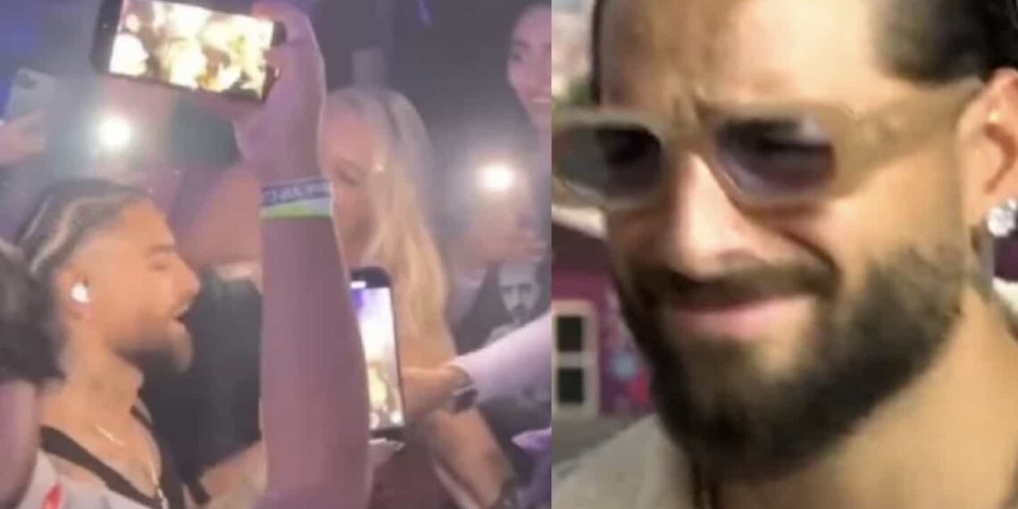 En el video se logra ver la reacción de enojo y desagrado que hizo Maluma, quien está siendo tachado en redes de grosero y engreído.