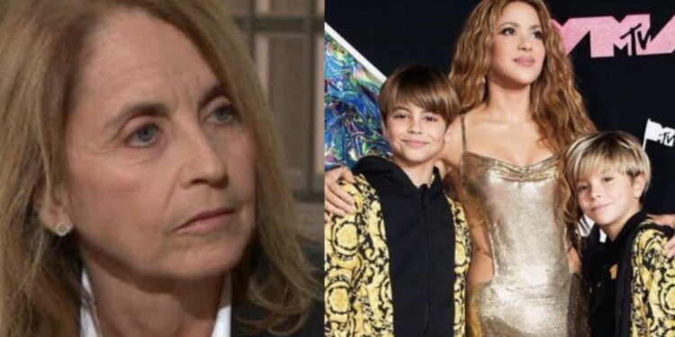 La madre de Gerard Piqué culpa a Shakira del carácter distante de sus nietos.