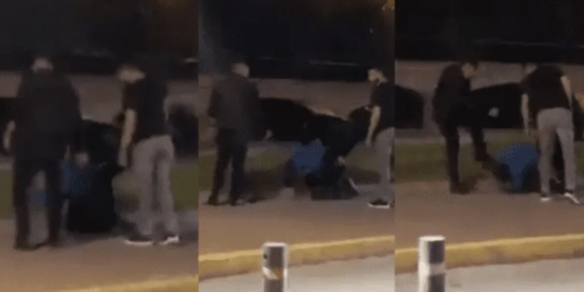 La agresión ocurrida en la zona de antros cerca de la UDLAP fue capturada en video y difundida en redes sociales.