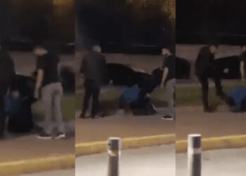 La agresión ocurrida en la zona de antros cerca de la UDLAP fue capturada en video y difundida en redes sociales.