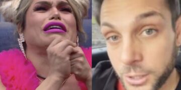 Nicola Porcella enfureció al ver lo que el periodista le estaba intentando hacer y Wendy salió en su defensa