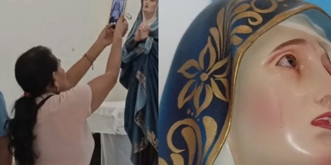 Los creyentes católicos de Colima, tienen la hipótesis de que el llanto de la Virgen es por la inseguridad que impera en el estado