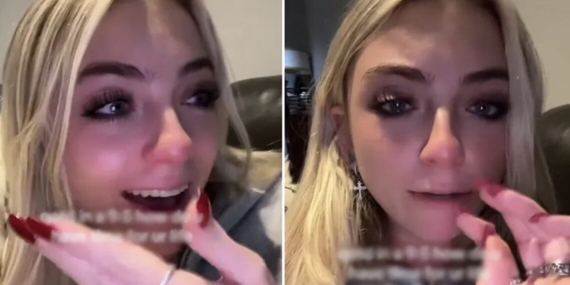 La mujer explicó que no tiene tiempo para bañarse ni prepararse comida para cenar.