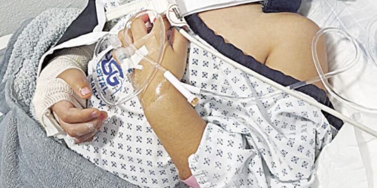 La derriban y al caer sufre fractura de brazo; es necesario operarla y colocarle dos clavos; costo financiero para la familia asciende a más de 30 mil pesos