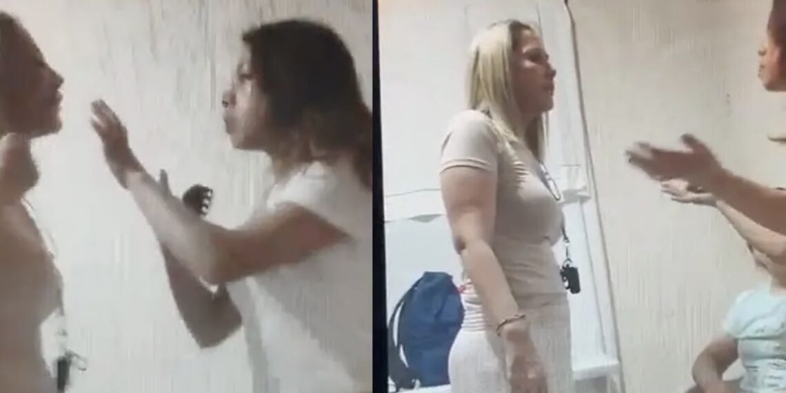 Las afectadas grabaron el momento en que su patrona las maltrató y amenazó.