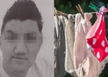 Luego de sustraer las prendas, el hombre dejaba notas con su número telefónico escrito.