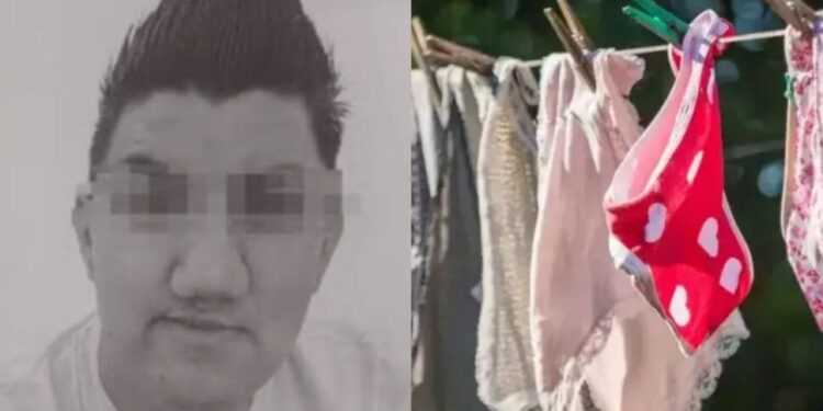 Luego de sustraer las prendas, el hombre dejaba notas con su número telefónico escrito.