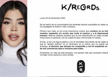 Tras ser víctima de los discursos de odio en redes sociales, la cantante Kenia Os compartió un comunicado al respecto.