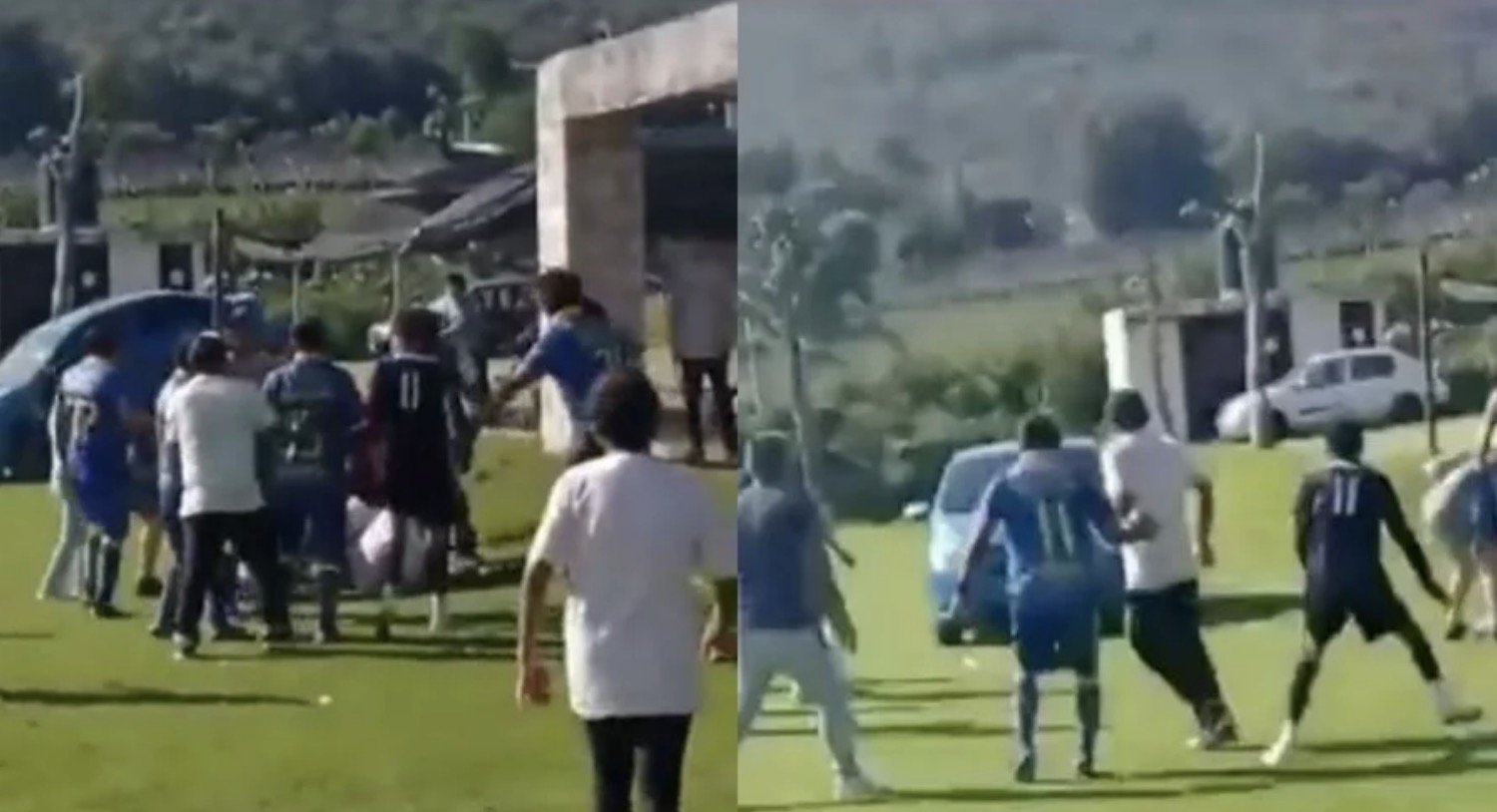 Hombre Intenta Atropellar En Plena Riña A Jugadores En Cancha De Futbol Canal 44 7999