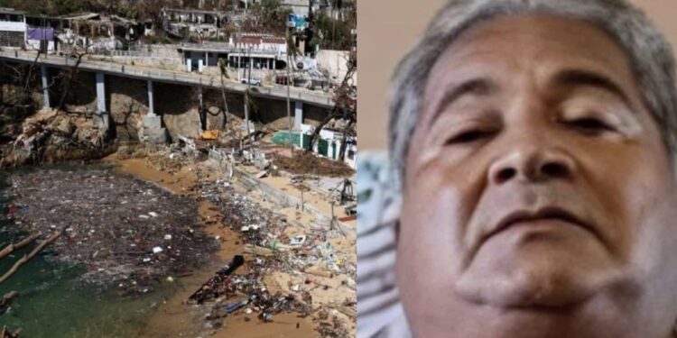 El hombre apodado "El Rudo", señaló que perdió todo, per agradece estar con vida.