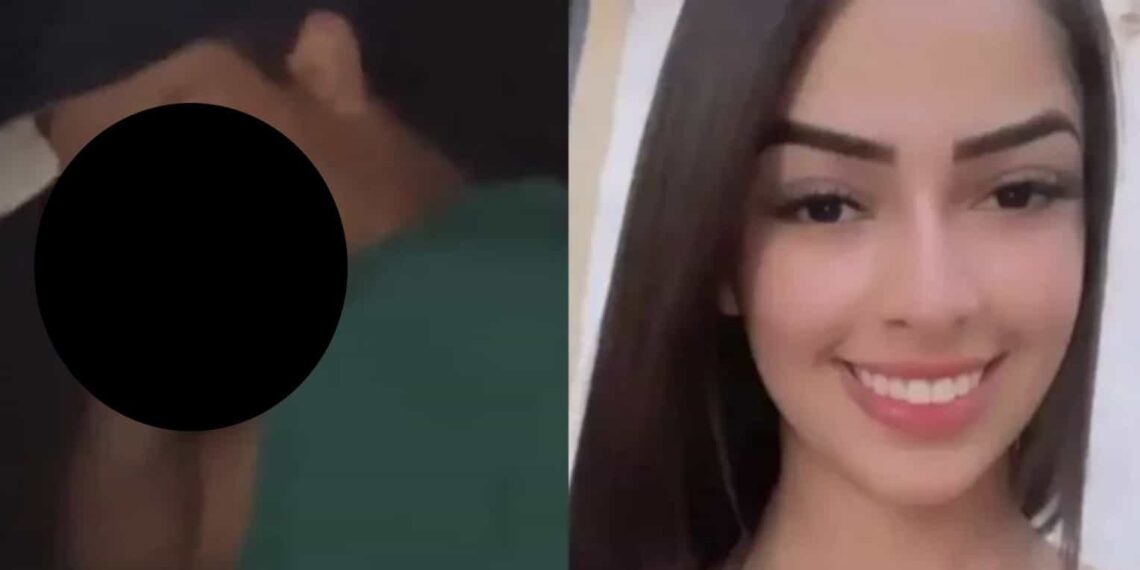 La mujer estaba filmando a su novio cuando él saca una pistola y le dispara.
