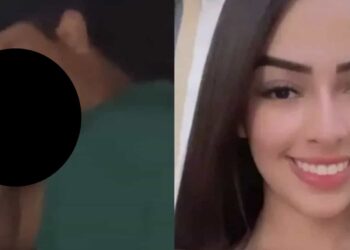 La mujer estaba filmando a su novio cuando él saca una pistola y le dispara.