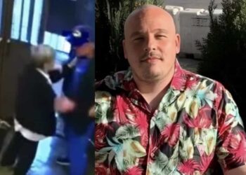 Una cámara de seguridad del lugar grabó el momento en que se cometió el crimen.