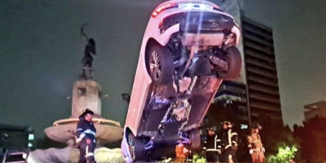 En el accidente dos personas resultaron lesionadas.
