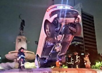 En el accidente dos personas resultaron lesionadas.