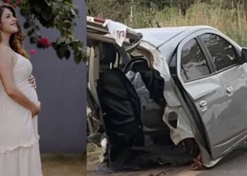 Karolaine se dirigía al hospital para tener a su bebé, pero el accidente acabó con su vida y la de su hijo; solo su esposo sobrevivió.