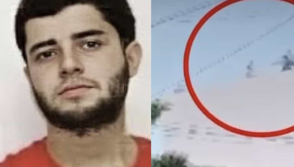 El Nini fue grabado cuando trataba de librarse de las Fuerzas Armadas corriendo por una azotea en ropa interior; sin embargo, logró ser detenido tras un disparo preventivo.