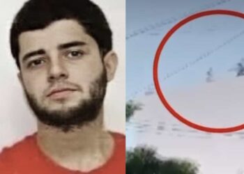 El Nini fue grabado cuando trataba de librarse de las Fuerzas Armadas corriendo por una azotea en ropa interior; sin embargo, logró ser detenido tras un disparo preventivo.