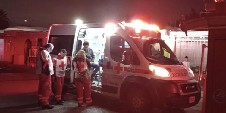 El joven terminó con una herida de gran tamaño en la pantorrilla