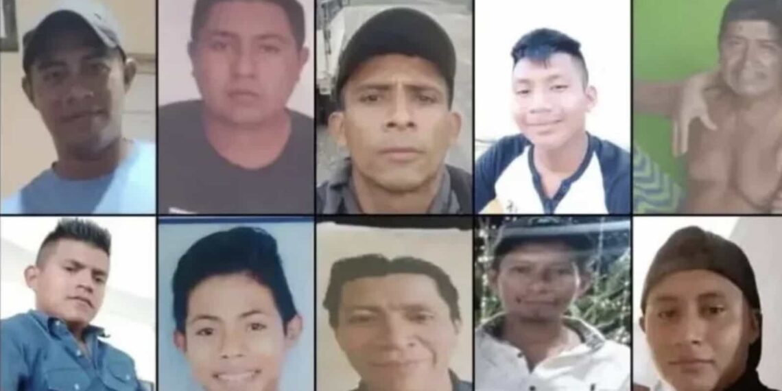 En el grupo de 10 personas desaparecidas se encuentra un menor de edad.