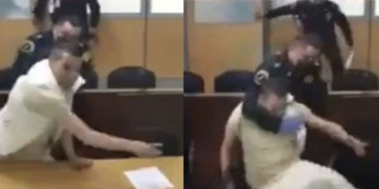 "Lo que escuchaste hijo de...": acusado explota durante la audiencia y agrede a un juez