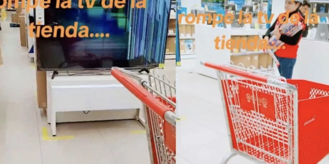 El material desató críticas hacia la madre, señalándola por permitir que la pequeña jugara sin supervisión dentro del supermercado.