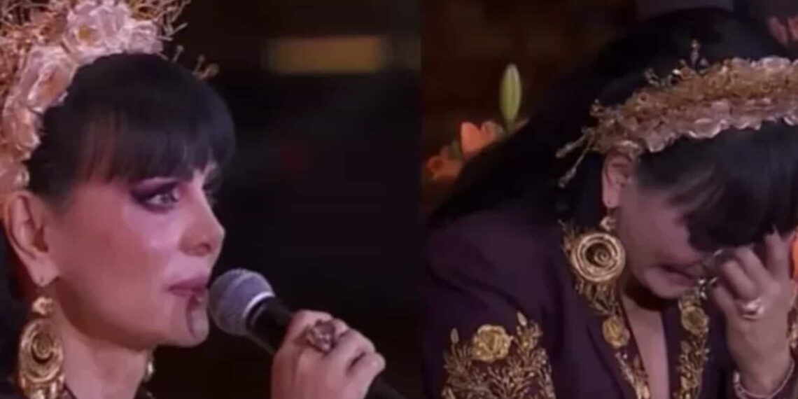 La cantante y actriz expresó lo emocionada que se sintió en ese momento, debido a que recordó a su hijo Julián Figueroa.