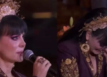 La cantante y actriz expresó lo emocionada que se sintió en ese momento, debido a que recordó a su hijo Julián Figueroa.