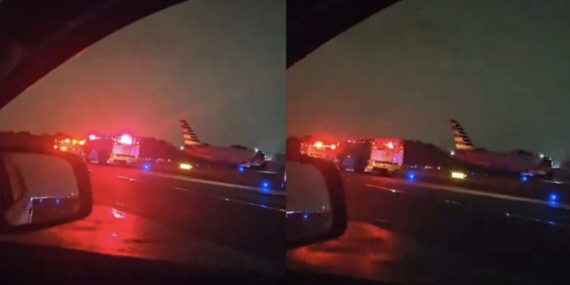 El avión era de la aerolínea American Airlines y volaba de Argentina rumbo a Miami, Estados Unidos.