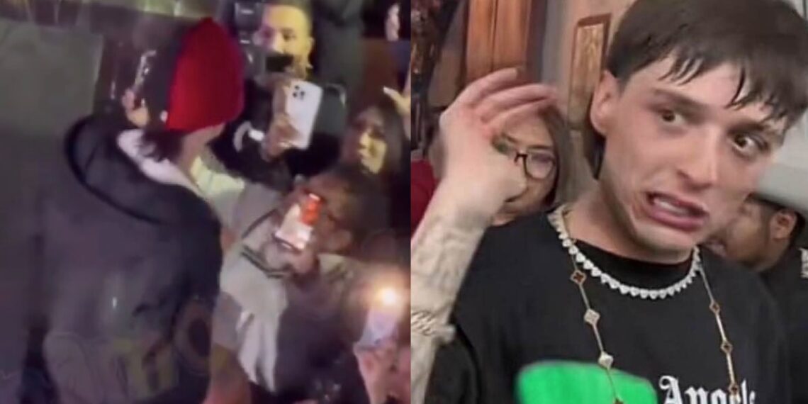 Peso Pluma agrede a fan en pleno concierto en vivo
